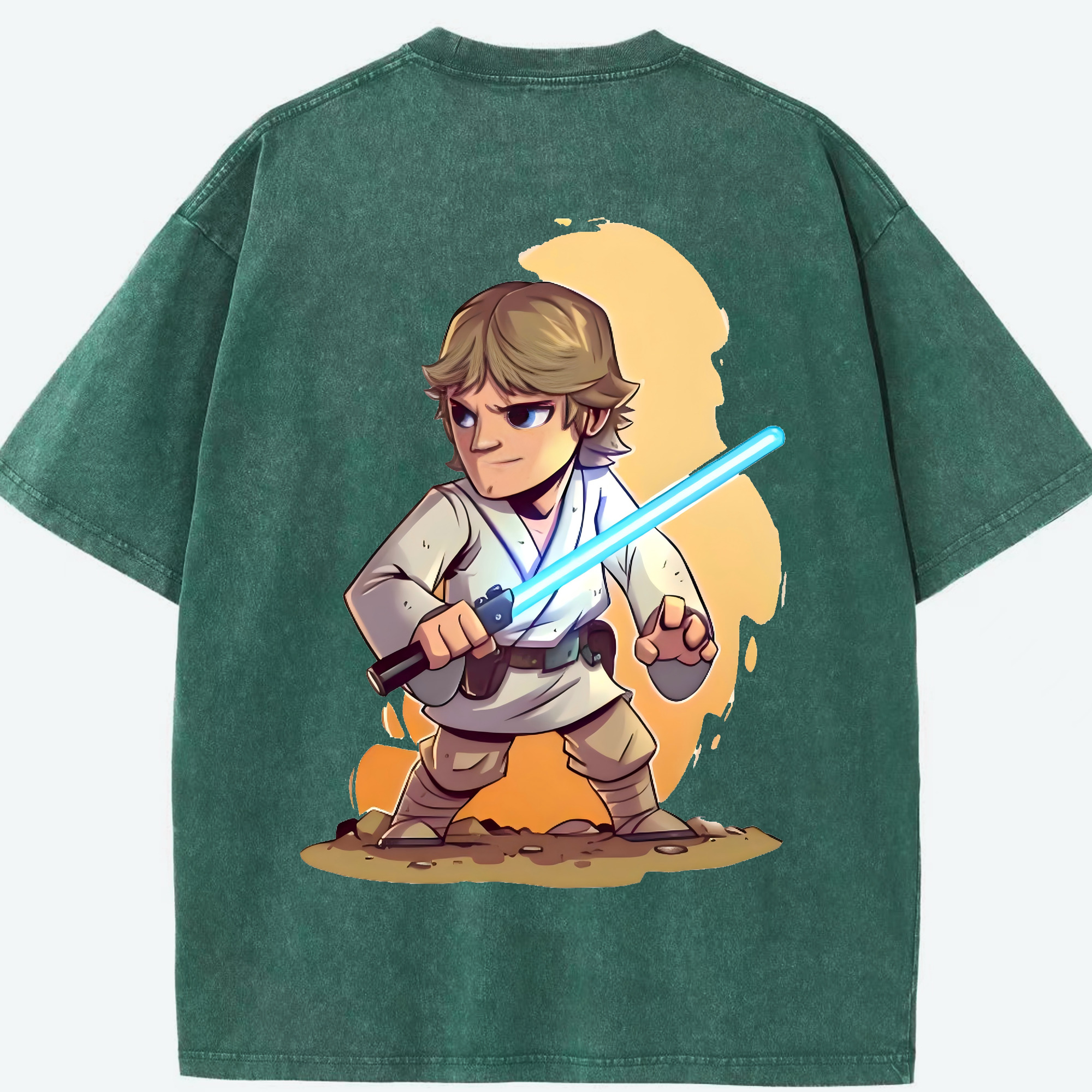 （画像用） スター・ウォーズ Star Wars 綿100% ヴィンテージ風 半袖Tシャツ（背面プリント）